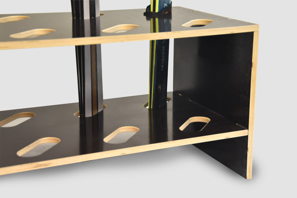 Skiständer aus Holz - 8 Paar, 61 x 33 cm