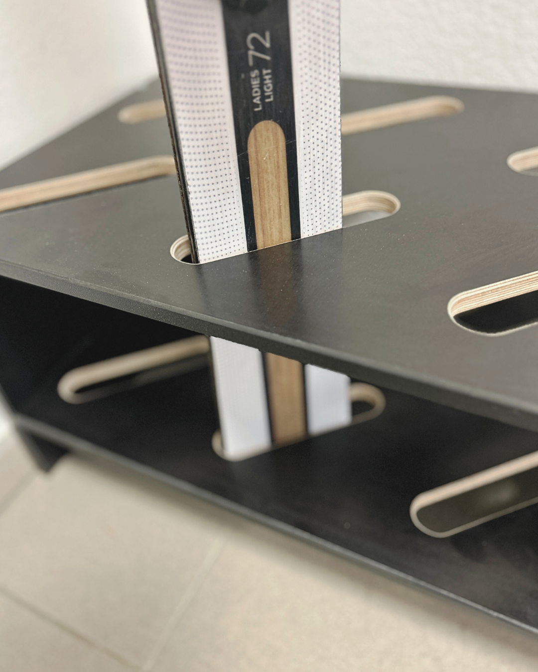 Skiständer aus Holz - 8 Paar, 61 x 33 cm