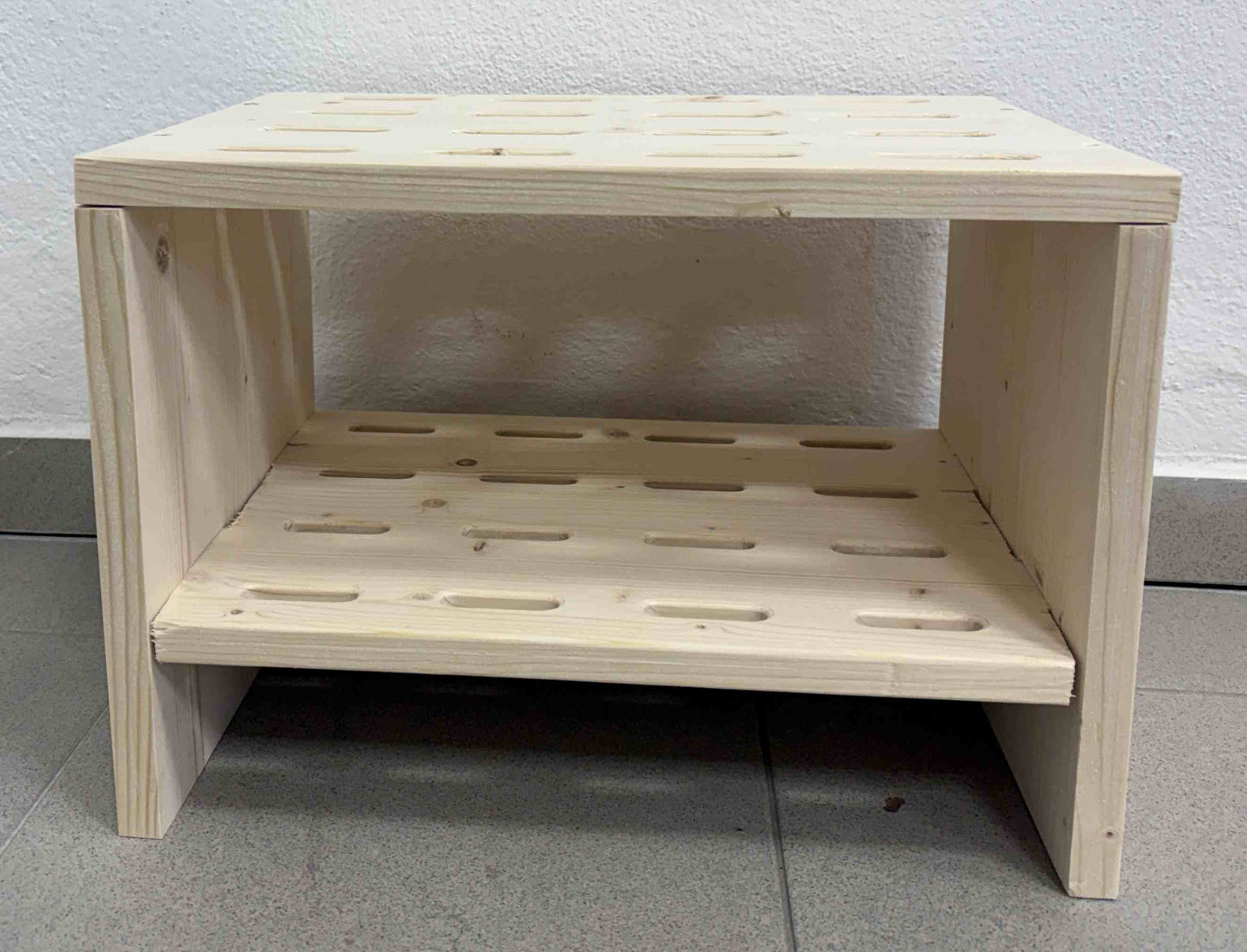 Skiständer für 8 Paar Langlaufski - Naturfarbe